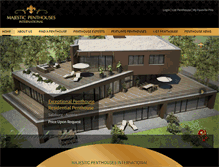 Tablet Screenshot of majesticpenthouses.com
